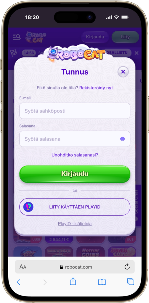 robocat login